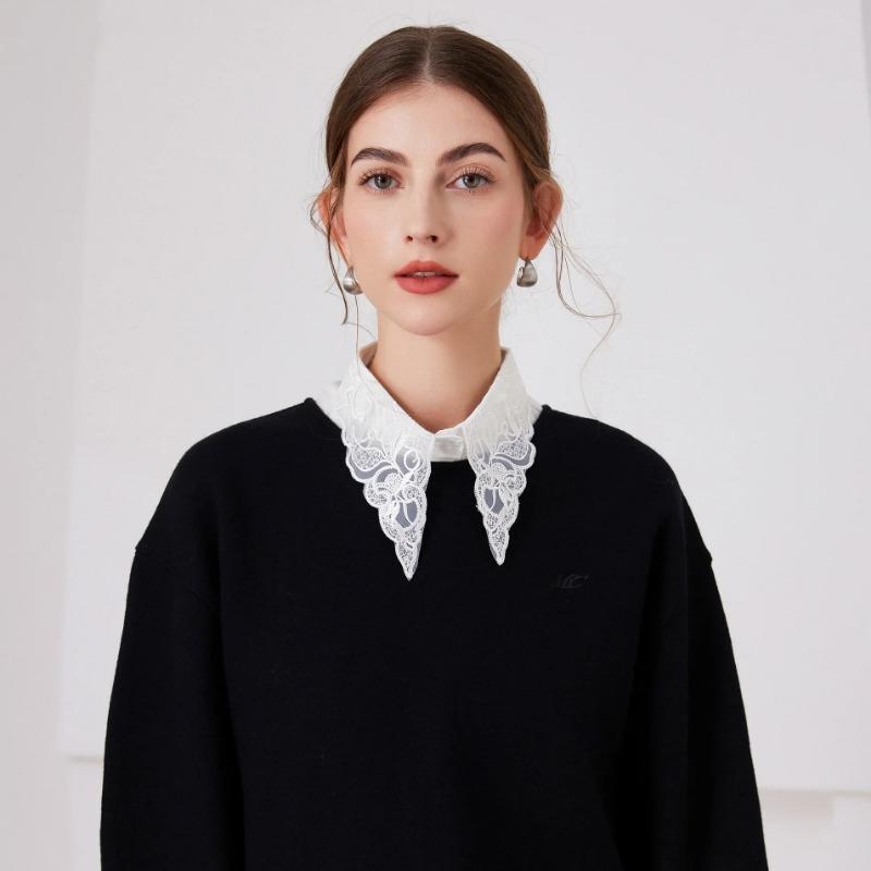 Autumn Lapel Fake Collar For Women Detachable Lapel Shirt Collar Girls Removable Half Shirt False Blouse Neck Collar