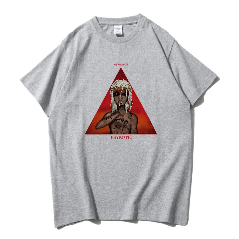 OsamaSon Psykotic Tshirts Album Graphic Printing Tees Short Sleeve Cotton Men/Women T-shirt Unisex Streetwear Fashion Shirt