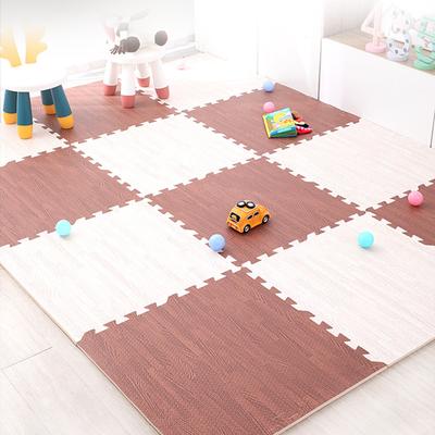 Dřevěná puzzle Podlaha Pěnový koberec Ložnice Spojovací podložka Dětská hrací podložka Propletené cvičební dlaždice 30*30cm