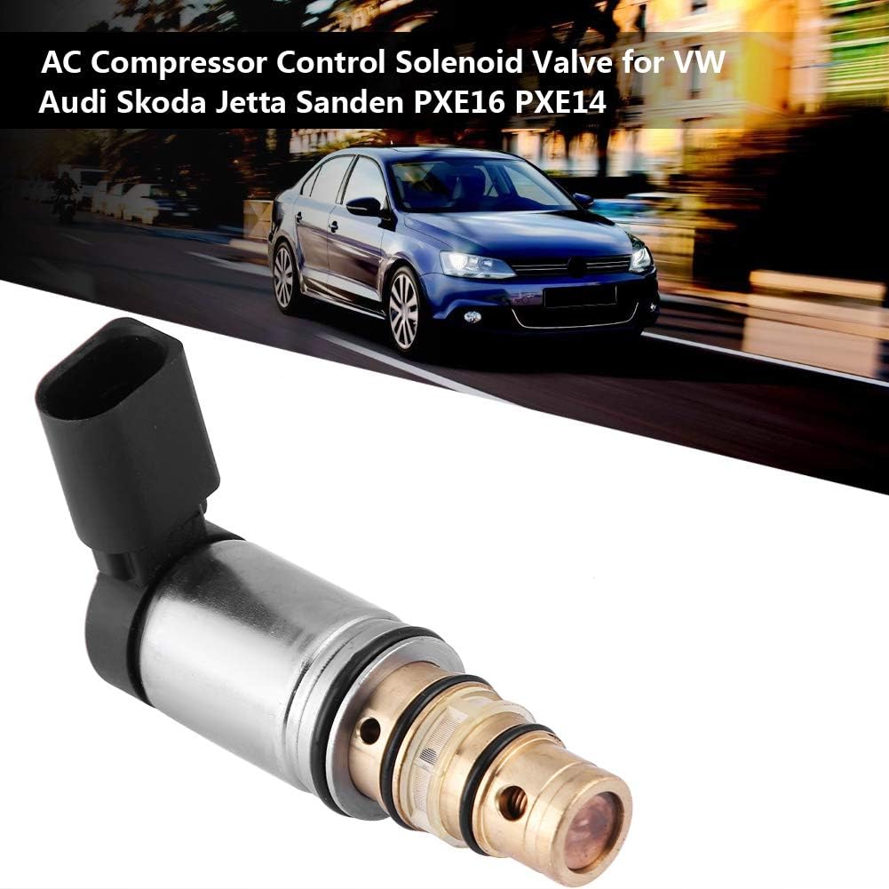 AC Compressor Control Solenoid Valve, 1K0260859F, 1K0820803E Compressor Control Valve, 1K0820803G 1K0820803H 1K0820803J Replacement Parts,Control
