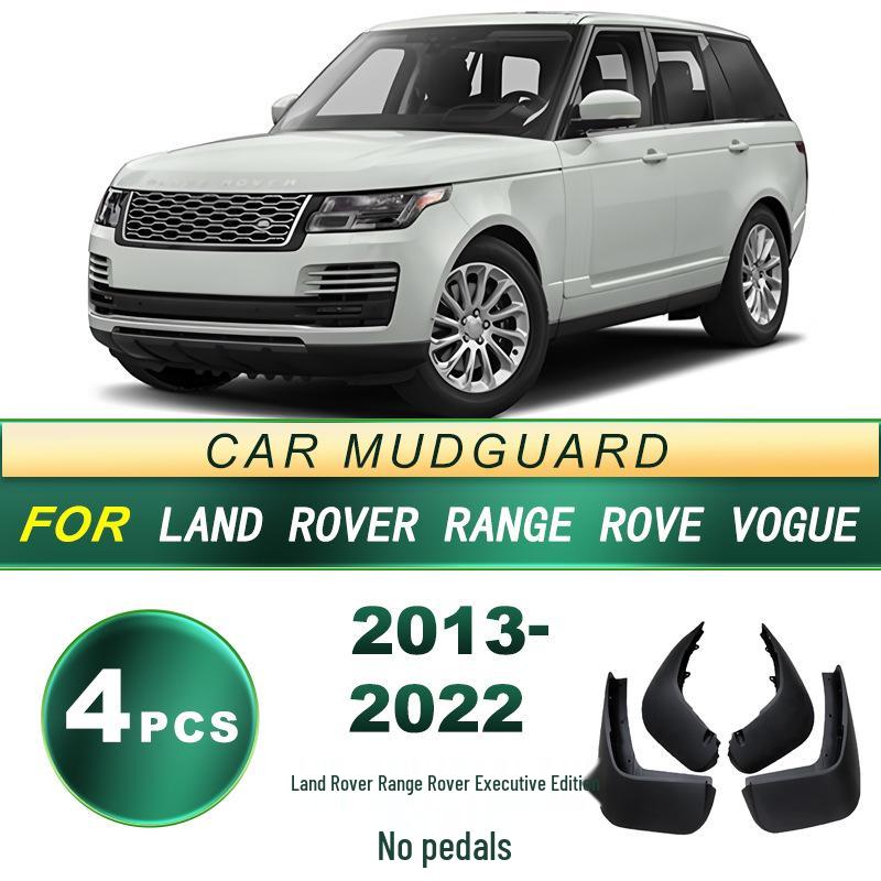 13-22 Range Rover Autobiography Mud Flaps: Soft Rubber, No Footrest