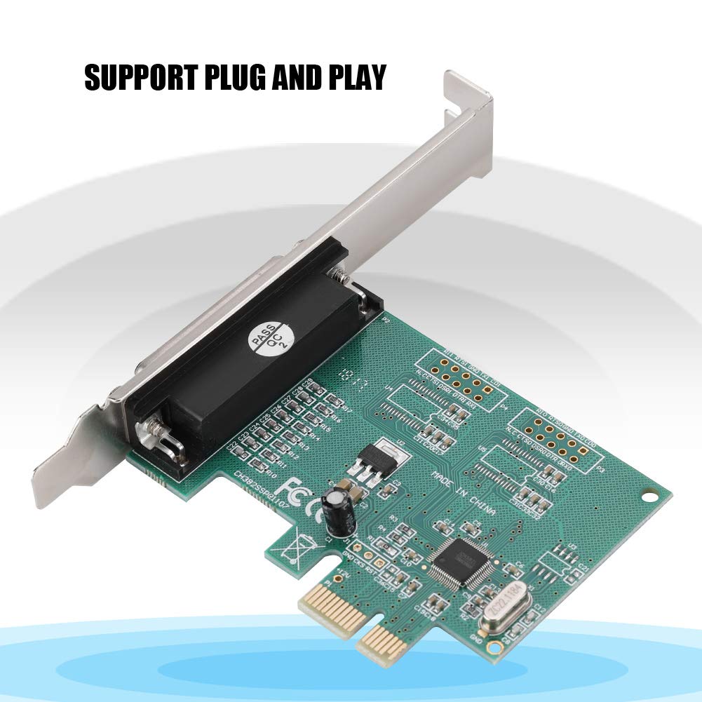 PCI E Parallel Port Expansion Card, Parallel Port DB25 LPT Printer to PCI E Express Card Converter Adapter