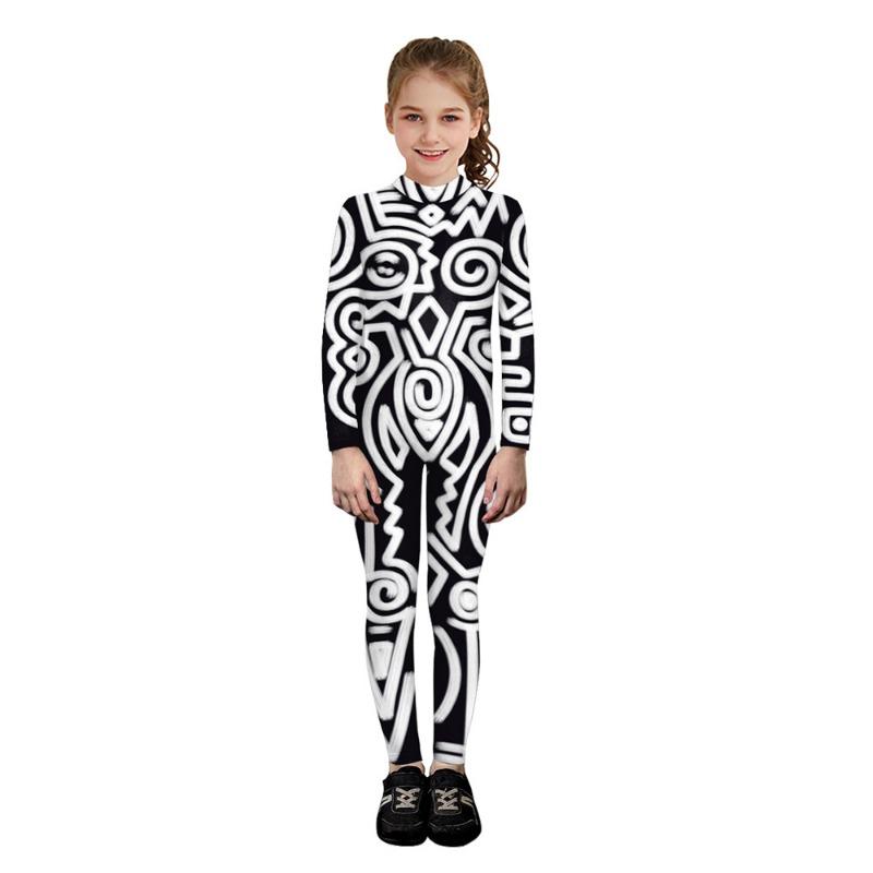 Children's Avatar Performance Cosplay Costume Character Digital Printing Bodysuit