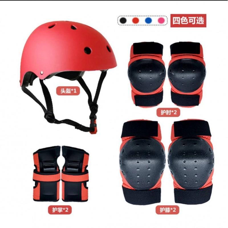 Cycling Helmet Knee Pads Set Outdoor Bicycle Sports Protective Gear Men Women