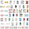 10/50Pcs Boarding Pass Airplane Ticket Stickers Decals For Laptop Scrapbook Luggage Guitar Helmet DIY Graffiti Aesthetic Stickers
