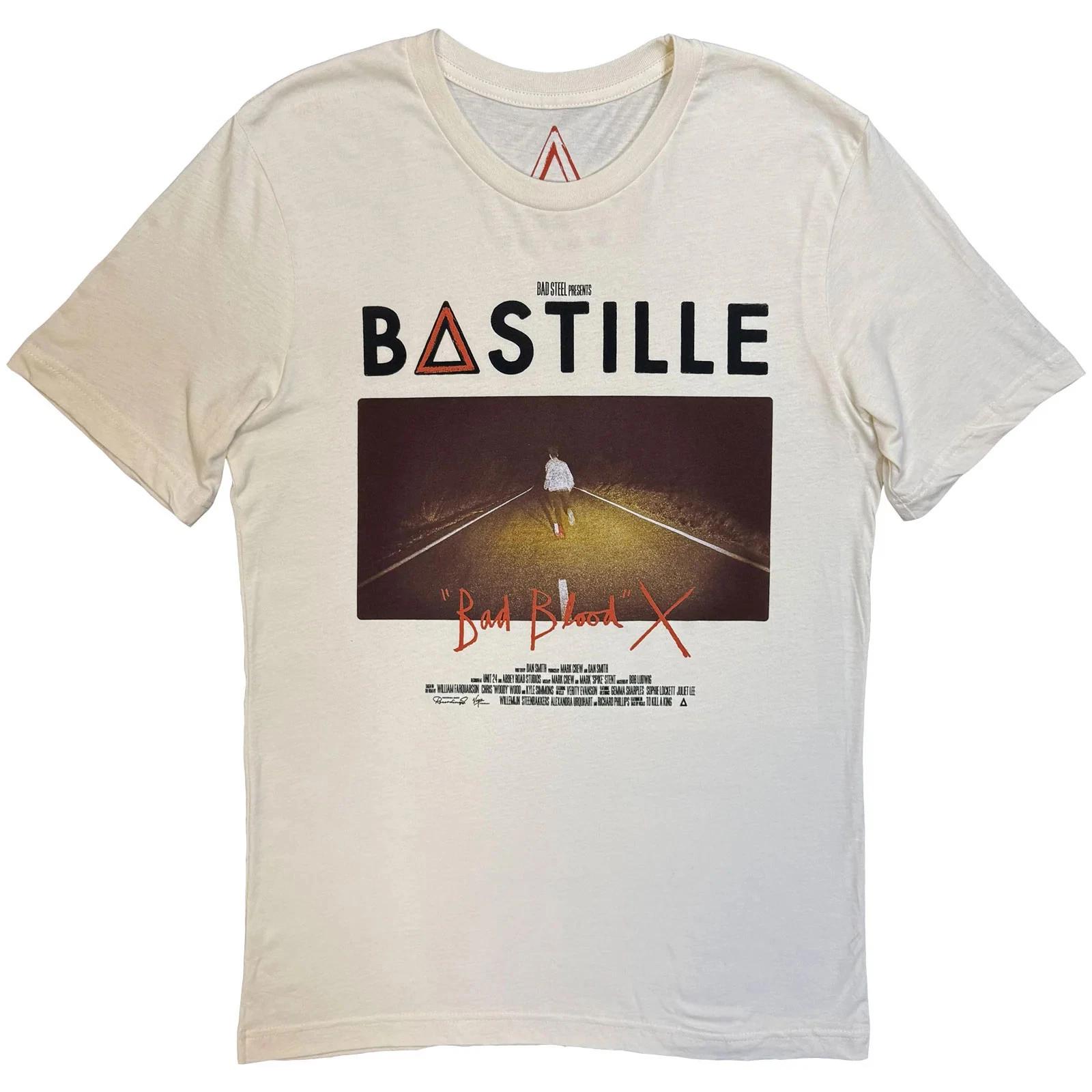 

Bastille T-Shirt: Bad Blood Album Photo (Natural) (Ex-Tour) OFFICIAL NEW L