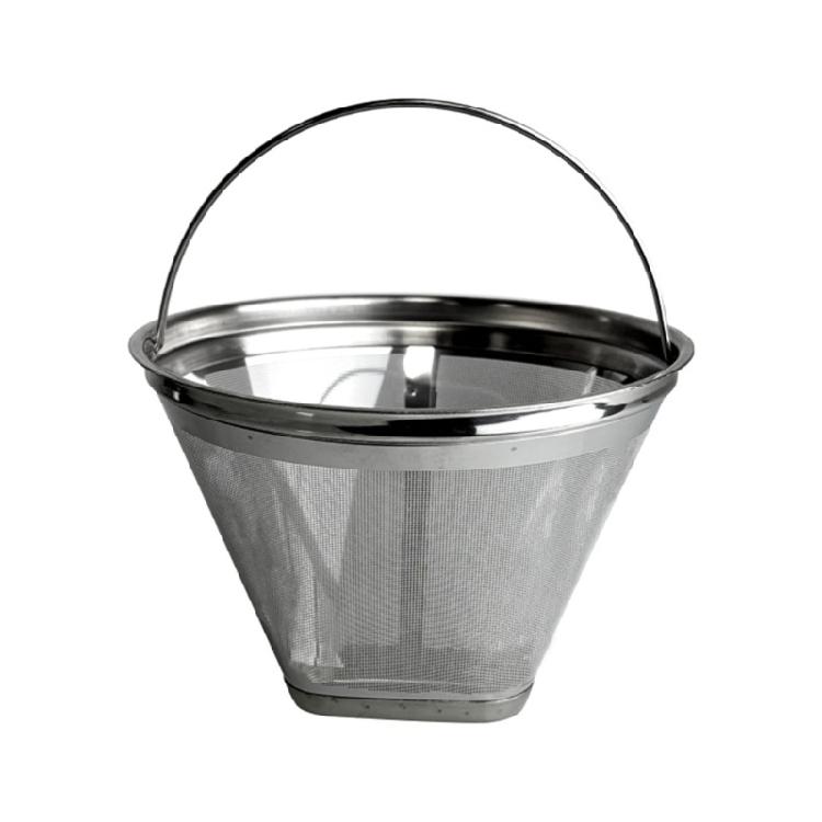 Stainless Steels Coffee Filter Fine Mesh Cone Shape Strainer Easy Cleaning Compatibles with Various Brewing Accessories