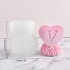 Valentine's Day Candle Silicone Mold for Handmade Chocolate Decoration Gypsum Aromatherapy Soap Resin Silicone Mould
