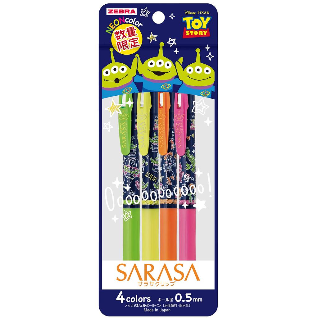 Zebra Sarasa Clip Gel Ballpoint Toy Pen, Story, 4-Color Set, JJ29-TS-4C