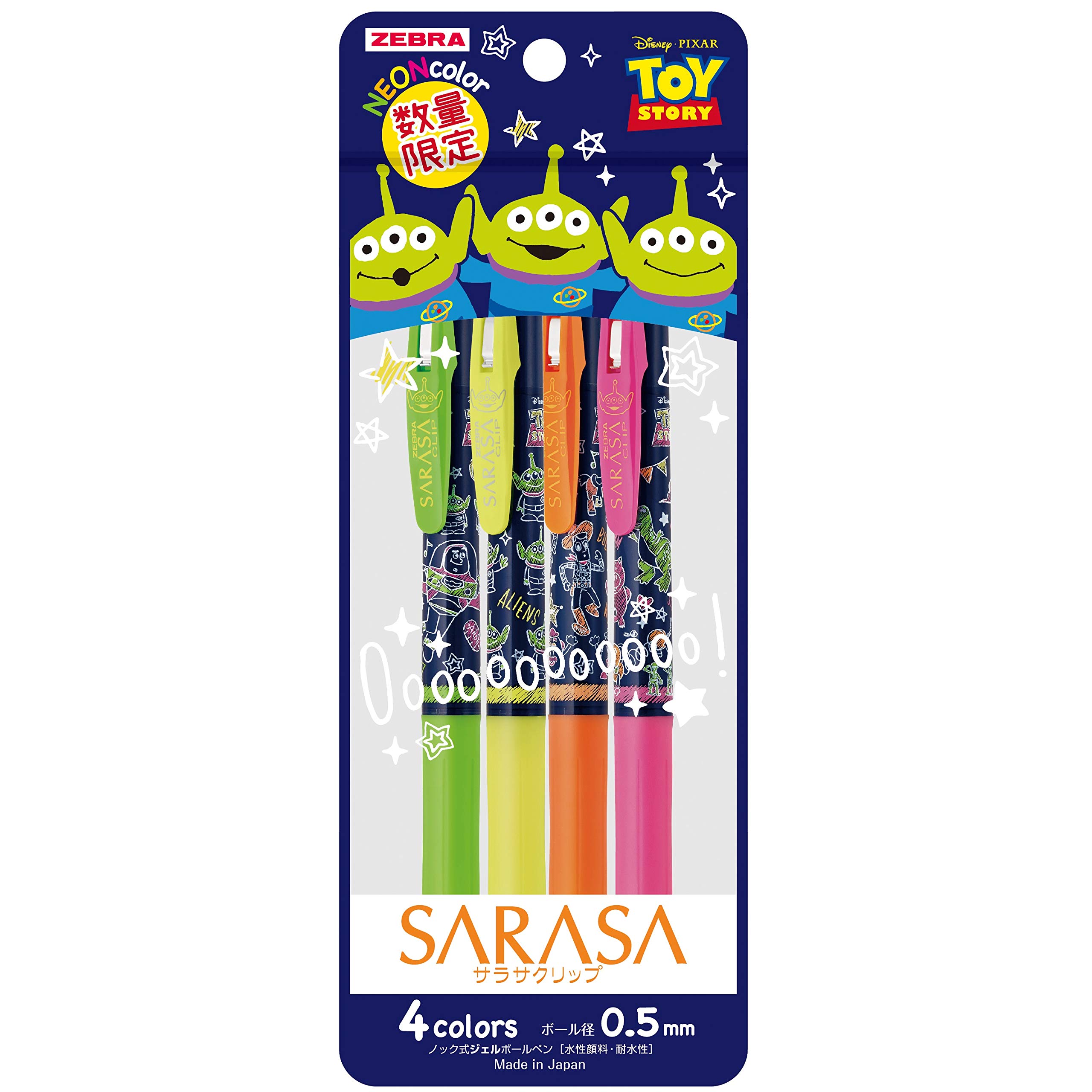 

Zebra Gel Ballpoint Pen Sarasa Clip Toy Story Set 4-Color JJ29-TS-4C