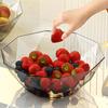 Fruit Plate Transparent Kitchen Storage Jar Safe Food Contact Snack Organizer for Snacks Vegetables Dried Fruits