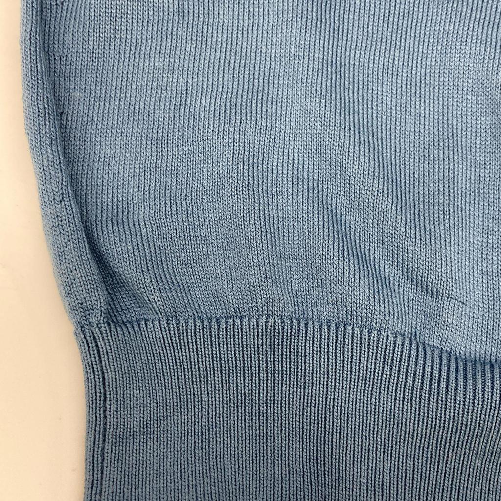 TOMORROWLAND [Excellent Condition] 61-02-22-02011 Silk Cotton Knit Polo Shirt/ tops M blueUsed