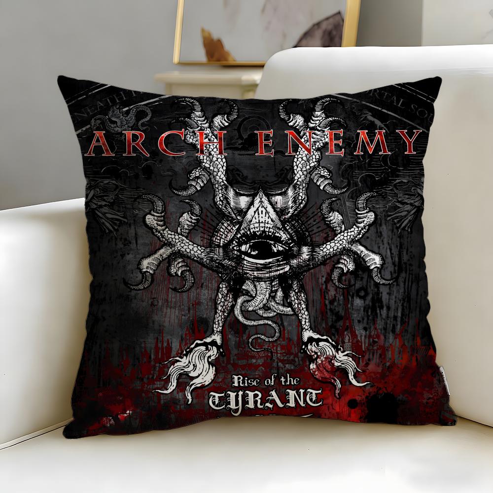classic band Arch Enemy Cushion Cover Soft EasyWash Pillow Case Versatile for Couch Bed Travel and Office