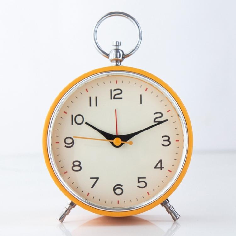 Desk Clock Classical Loud Alarm Clock with Snooze and Night Light for Hard of Hearing Metal Clock