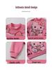 Girls' Fleece-Lined Sweatshirt: Autumn/Winter 2025 Trendy Children's Base Layer.