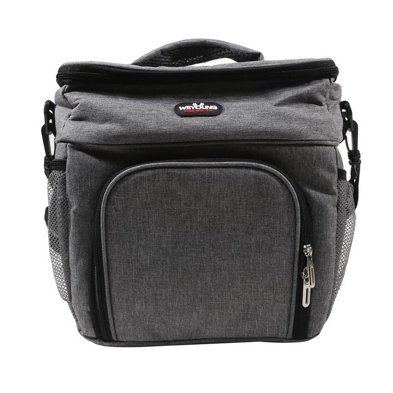 Insulated Bag Double-layer Large Capacity Picnic Bag Outdoor Portable Crossbody Fresh Cooler Lunch Bag
