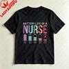Battery Life Of A Nurse Unisex Tshirt Cotton Short Sleeve Casual Fashion Harajuku Aesthetic Summer Top For Nurses Gift