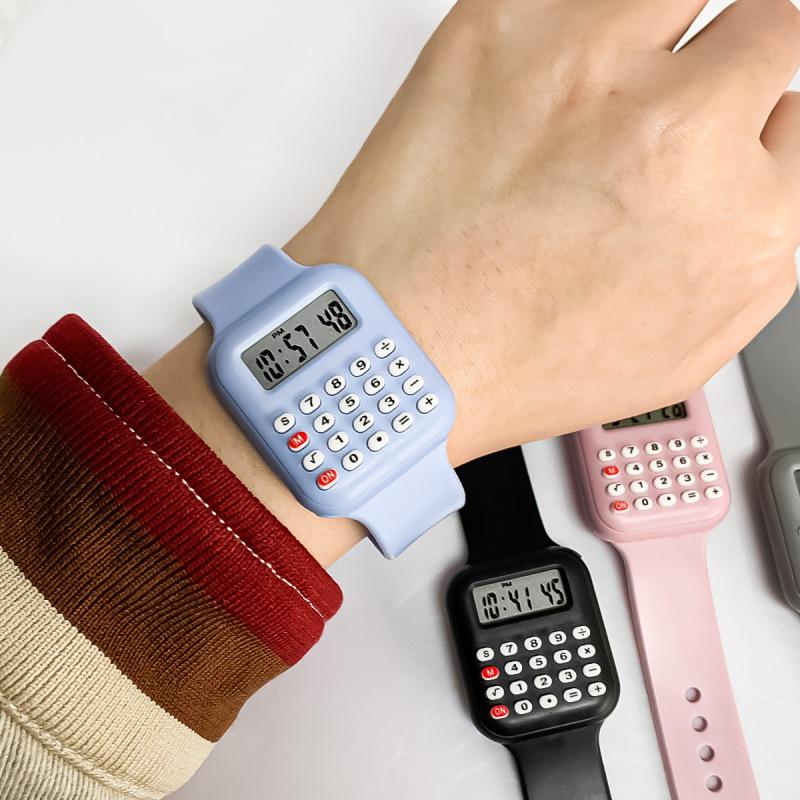 Multifunctional Calculator Watch for Kids - Detachable Strap, Date & Numbers