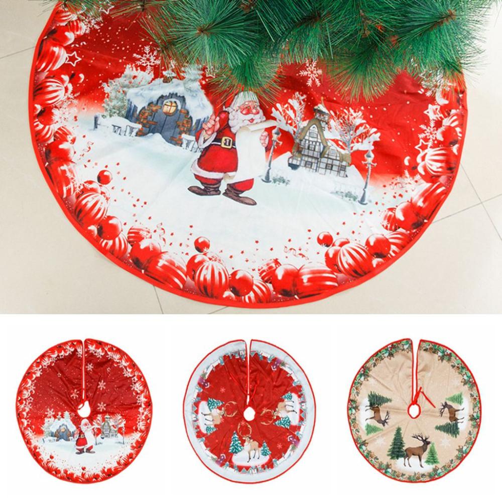 25-calowy Ornament Spódnicy Choinkowej Dekoracje Choinkowe Dekoracja Dolna Tkanina Spódnica Choinkowa Navidad Nowy Rok