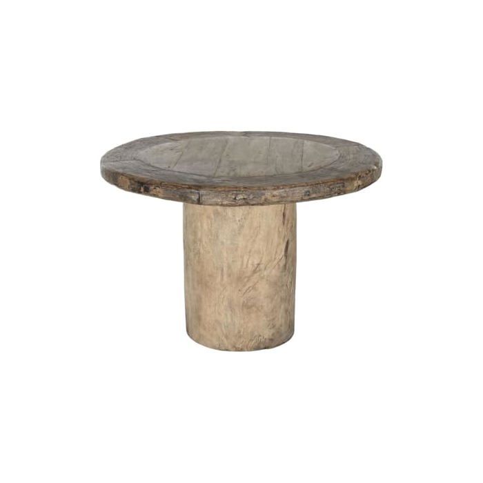 Table de salle à manger en bois de teck - Home ESPRIT - 110x110x76 cm - Multicolore - Robuste - Design moderne