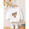 European Sizes Unique and Innovative Printed Pattern, Comfortable and Simple Spring and Autumn Baby Thin Versatile Round Neck Hoodie for Baby Kids