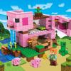 Compatible with Lego Small Particles: Piglet House Educational Toy for Parent-Child Interaction and World Building