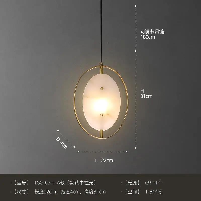 Luxury Gold Lustre Copper Crystal Pendant Lights LED E14 Modern Hanging Lamp Bedside Bedroom Model/Dining Room Kitchen Store Bar