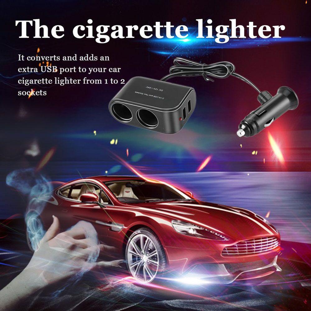 USB Car Charger Dual USB Auto Socket Splitter Car Cigarette Lighter USB Charger Car Charger