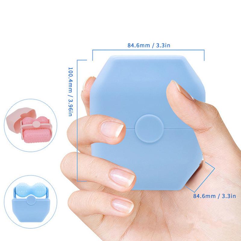 Face Ice Roller Double Roller Cool Facial Eye Massage Relieve Fatigue Pain Redness Skin Tighten Face Lift Reduce Swell Iceroller