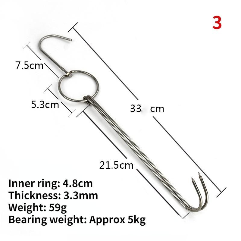 Stainless Steel Beef Meat Clasps Duck Goose Turkey Hooks Roast Duck Bacon Hook BBQ Storage Hanger Bread Hook Tools Accessories