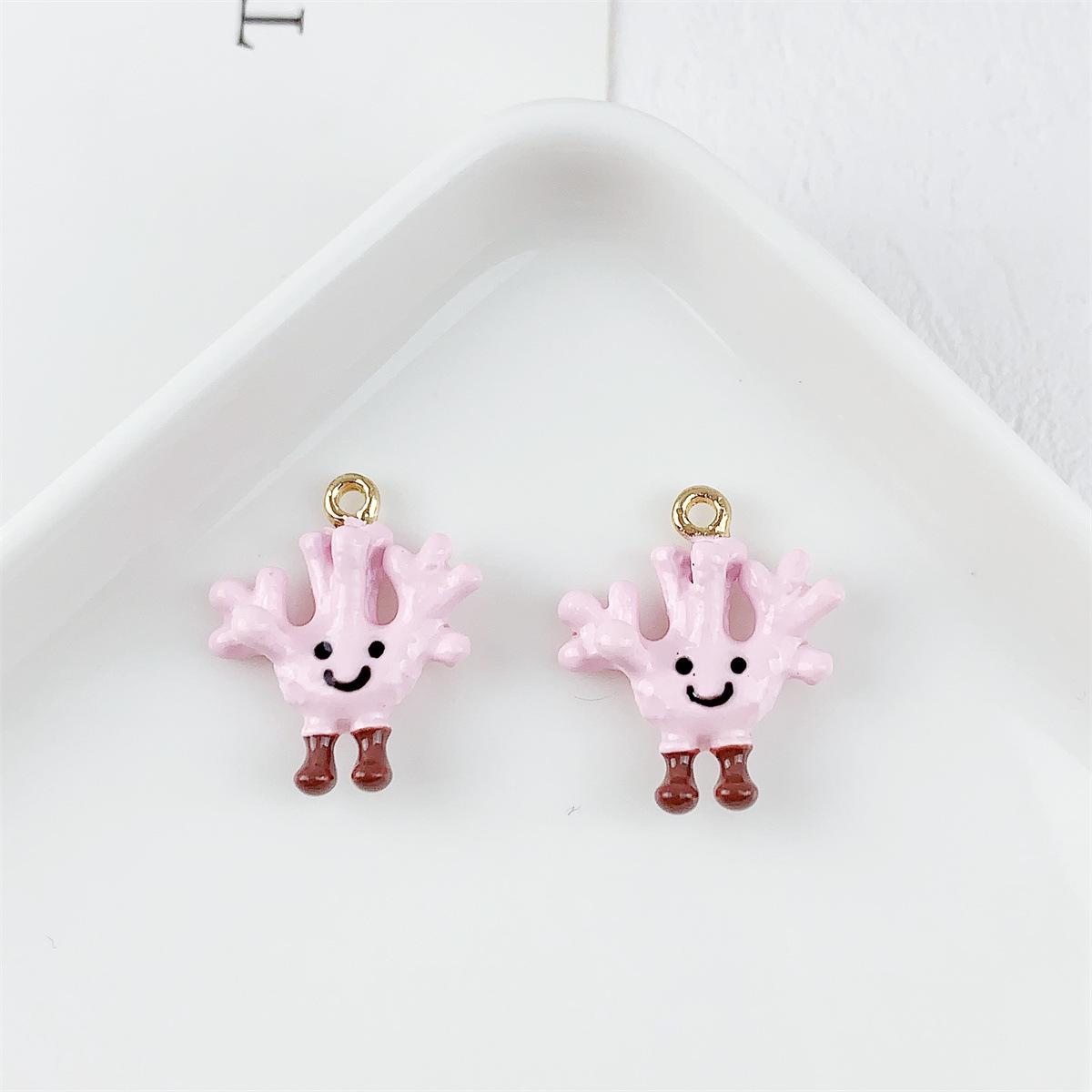 Colorful Cartoon Elf Alloy Pendant for DIY Jewelry 16x19mm, 2.2g each