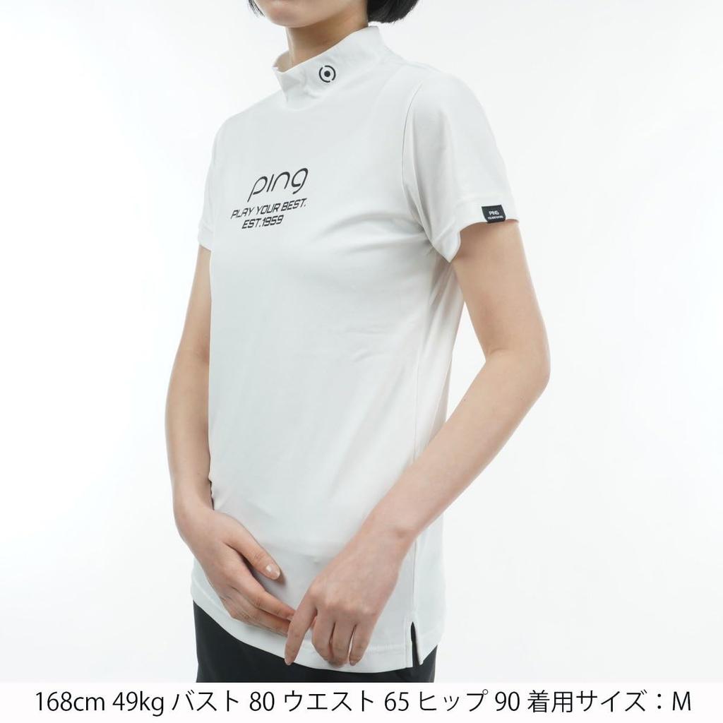 Ping Apparel Short Sleeve High Neck Shirt Lightweight and Golf Size S Women's (Sarai Tech Quick-Drying) / / 622-4167304 030_White,