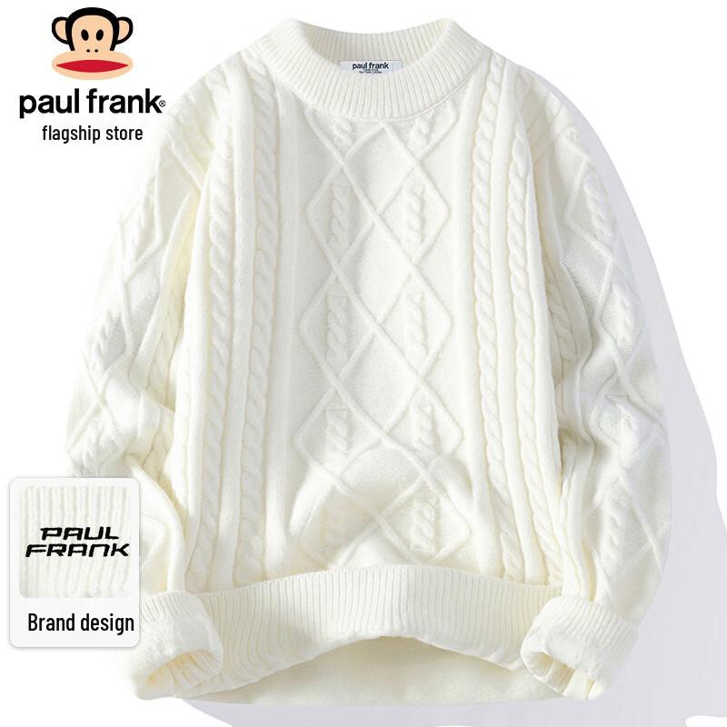 Paul Frank Men's Cable Knit Pullover Sweater