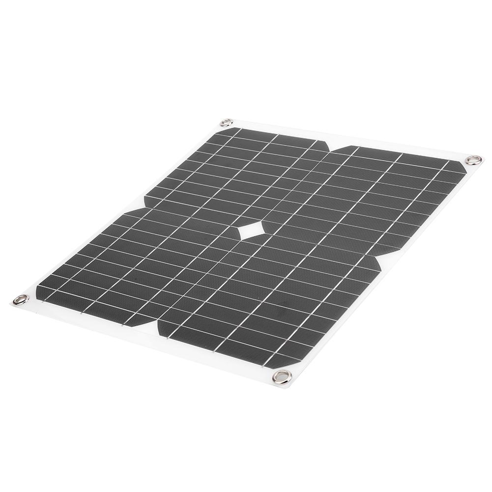 25W 5V SemiFlexible Solar Panel Charging Board Mobile Phone Charger for Outdoor Travel Camping