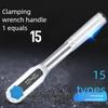 Adjustable Double Head Blossom Wrench 7-22mm SelfTightening Spanner For Various Nut Bolts Durability Steel Ergonomic Handle