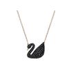 Black Swan Large Crystal Rose Gold Plated Imitation Crystal Necklace Women Necklace 5204134