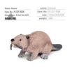 Mini Wild Animal Beaver Model - Educational Decorative Toy for Kids