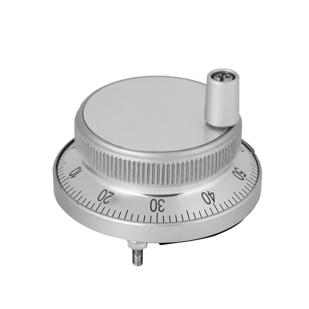 5V 60MM Hand Wheel Pulse Encoder Mill Router Manual Control For CNC System (White)