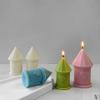 Multi Purpose House Candle Mold Heat Resistant Silicone Molds Easy to Demold Wax Mould for DIY Enthusiasts and Artists