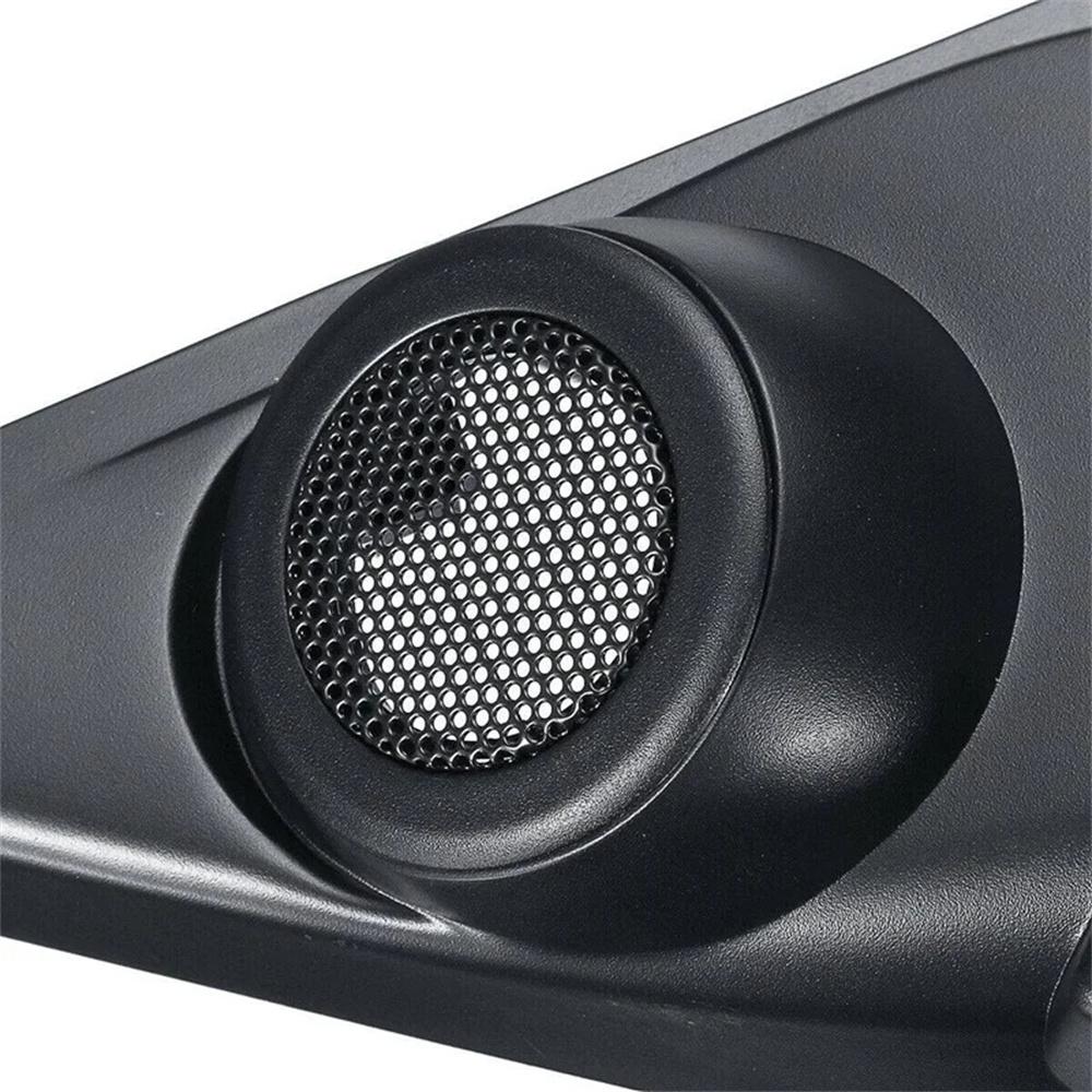 2Pcs 1.5" Front Door Tweeters Cover Panel Trim Kits for Honda Civic 10th 2016-19