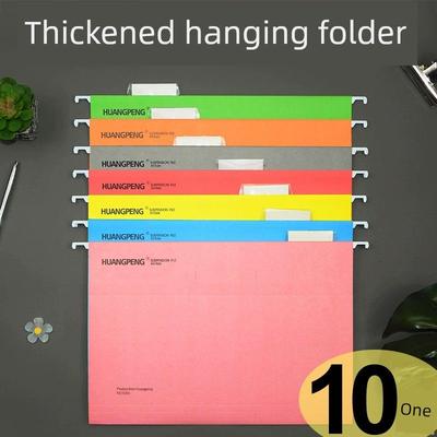 Thickened A4 Folder Hanging Hanging Folder File Bag Suspension Clamp Clip FC Hanging Laborers F4 Property File Binder
