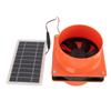 Solar Powered Exhaust Fan 10W 5V ABS Monocrystalline Silicon Solar Panel Ventilation Fan Kit for Round Pipe Pet House