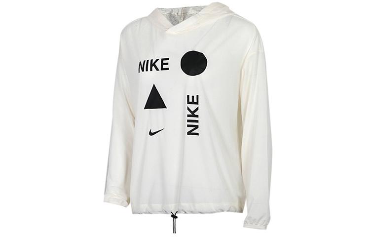 Nike Sweatshirts Women s Light Ivory Hooded Moderate Regular CJ5285-110 M