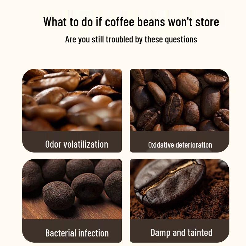 Baijie High Borosilicate Glass Coffee & Food Storage Jar
