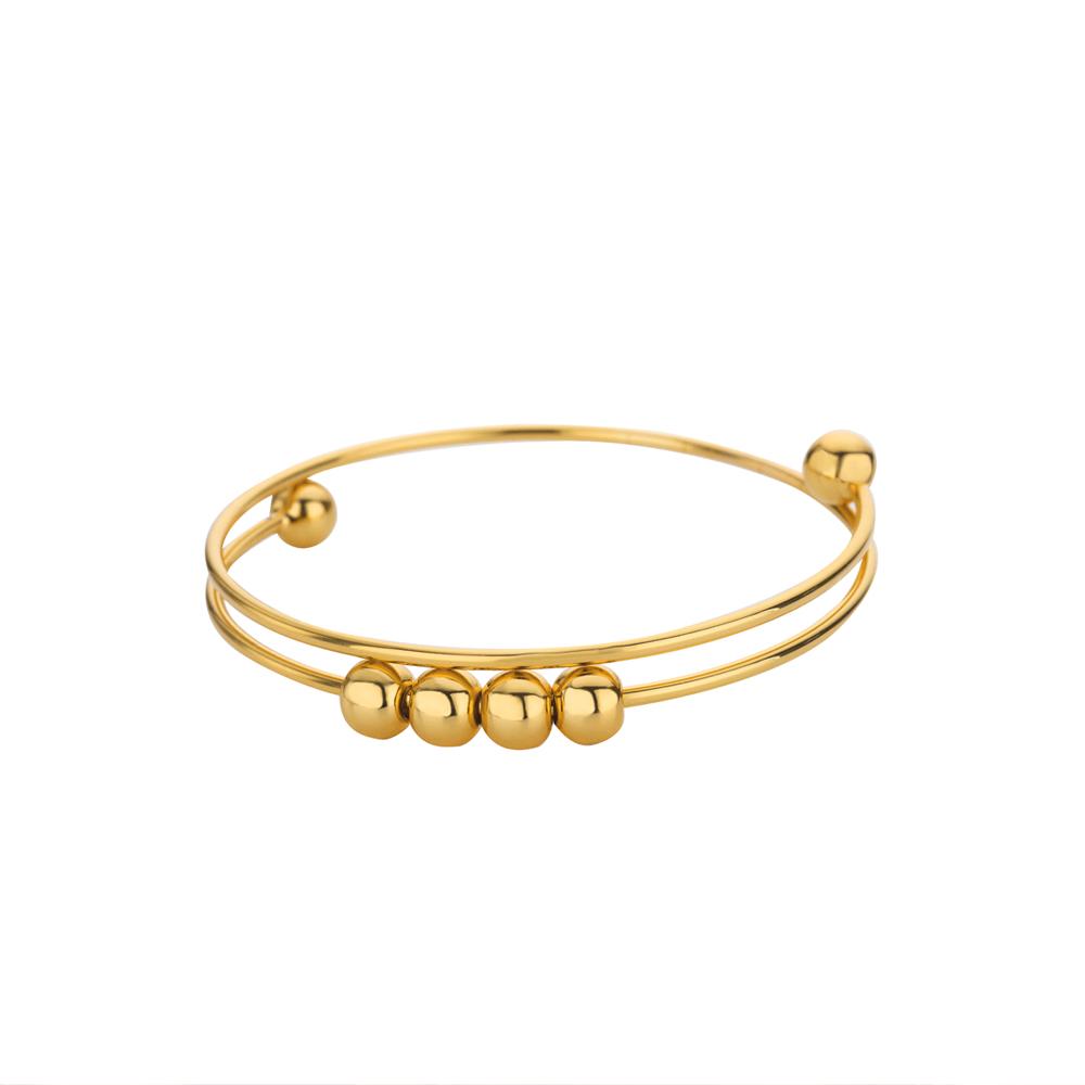 Bowknot Bangle Bracelet for Women Gold Color Stainless Steel Geometric Cuff Bangles Fashion Party Aesthetic Jewelry Gift