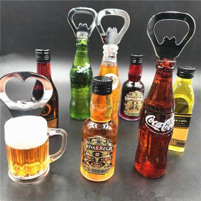 Soda Cola Sprite Beer Bottle 3D Creative Magnet and Bottle Opener