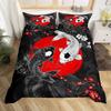 Japanese Samurai Duvet Cover Pillowcase 3D Pattern Sakura Mount Fuji Bedding Set Adult Bedroom Decoration Single Double Large