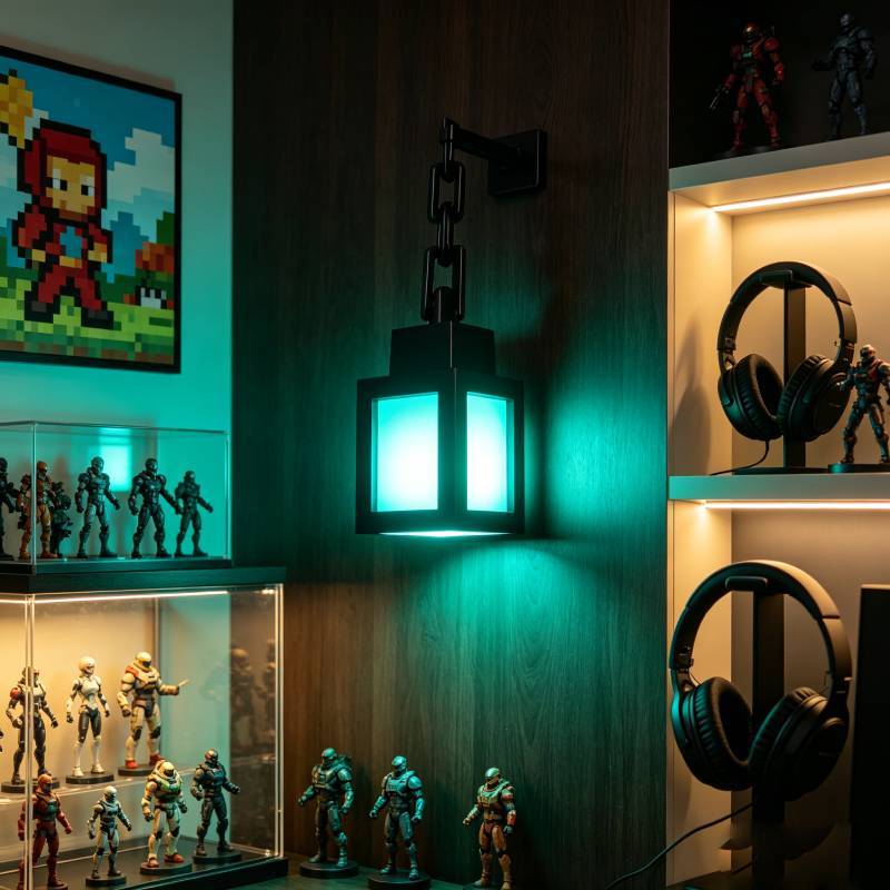 Minecraft Pixel Wall Lamp Rgb Led Remote Control Creative Decor For Gaming Fans