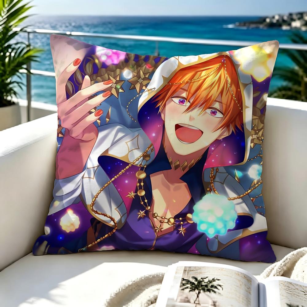 Game Obey Me Cushion Cover Premium Skinfriendly Short Plush Pillow Cover Airy Casual Cushion For Hotel Homestay