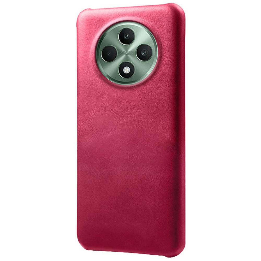 For Oppo Reno12 F 5G Case Calf Texture PU Leather Hard PC Protective Phone Cover